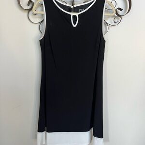 Sleeveless black/white dress